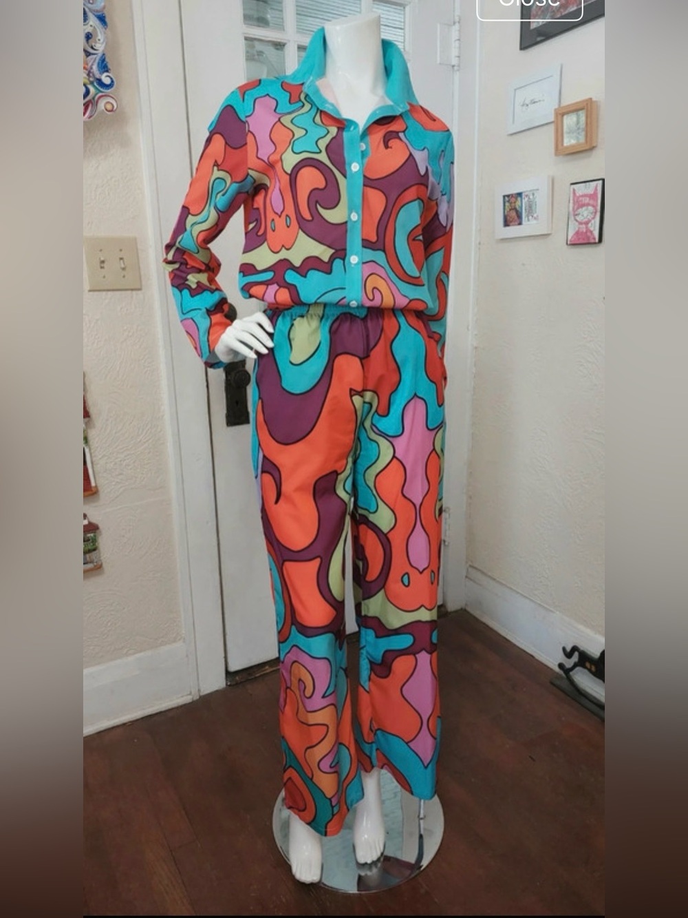 Vibrant Multicolor Wide-Leg Jumpsuit